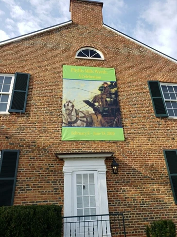 Our friends at the National Sporting Library & Museum needed another large 12x8 banner to display their event. Vibrant print that is easily visible from a distance!