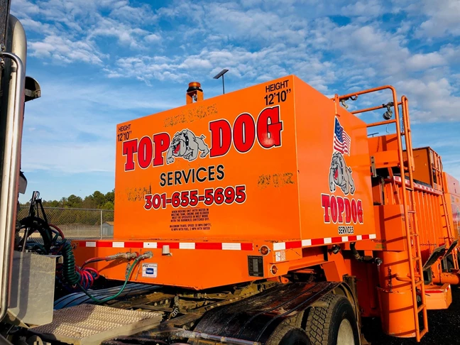 More branding for Top Dog on their new machinery. We can print large format to fit your needs!